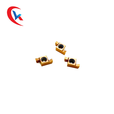 CNC মেশিনের জন্য GER-C ব্রোঞ্জ লেপ কার্বাইড গ্রুভিং স্লট প্রস্থ 1.0-3.0 মিমি