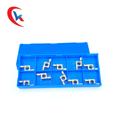CNC মেশিনের জন্য 2 কাটিং এজ GER-D HRA 91.8 হার্ডনেস কার্বাইড গ্রুভিং ইনসার্ট