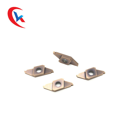 TKF16R200-S কার্বাইড গ্রুভিং ইনসার্টস এইচআরএ 91.8 হার্ডনেস হাল্কা গ্রে কালার সহ