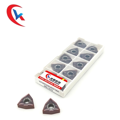 WNMG080404-MA PVD লেপ কার্বাইড মিলিং ইনসার্ট স্টেইনলেস স্টীল ফিনিশিং