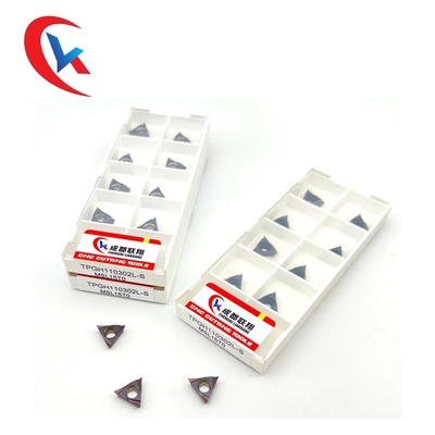 TPGH110302L-S Pvd আবরণ 60° কাটিং এজ অ্যাঙ্গেল সহ টংস্টেন কার্বাইড সন্নিবেশ