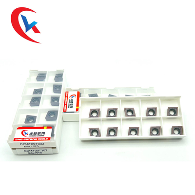 CCMT09T304 টাংস্টেন কার্বাইড স্টেইনলেস স্টীল ফিনিশিং ভৌত আবরণ সন্নিবেশ