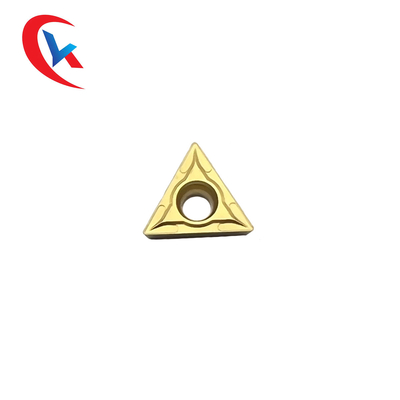 TCMT16T304 ইস্পাত হলুদ রাসায়নিক আবরণ টংস্টেন কার্বাইড সন্নিবেশ মেশিন