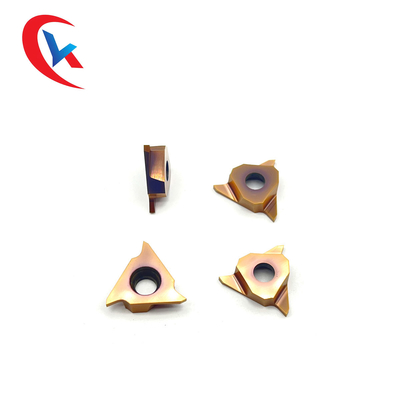 GBA43R100 ব্রোঞ্জ ভৌত আবরণ তিনটি কাটিং প্রান্ত কাটা এবং স্লটিং টুল কার্বাইড গ্রুভিং সন্নিবেশ