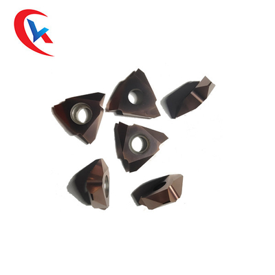 উল্লম্ব থ্রেড মিলিং সন্নিবেশ MTT43R6004 ব্রোঞ্জ আবরণ পরিধান-প্রতিরোধী টংস্টেন কার্বাইড সন্নিবেশ